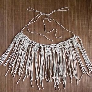 Cream Macrame Wall Hanging Tapestry